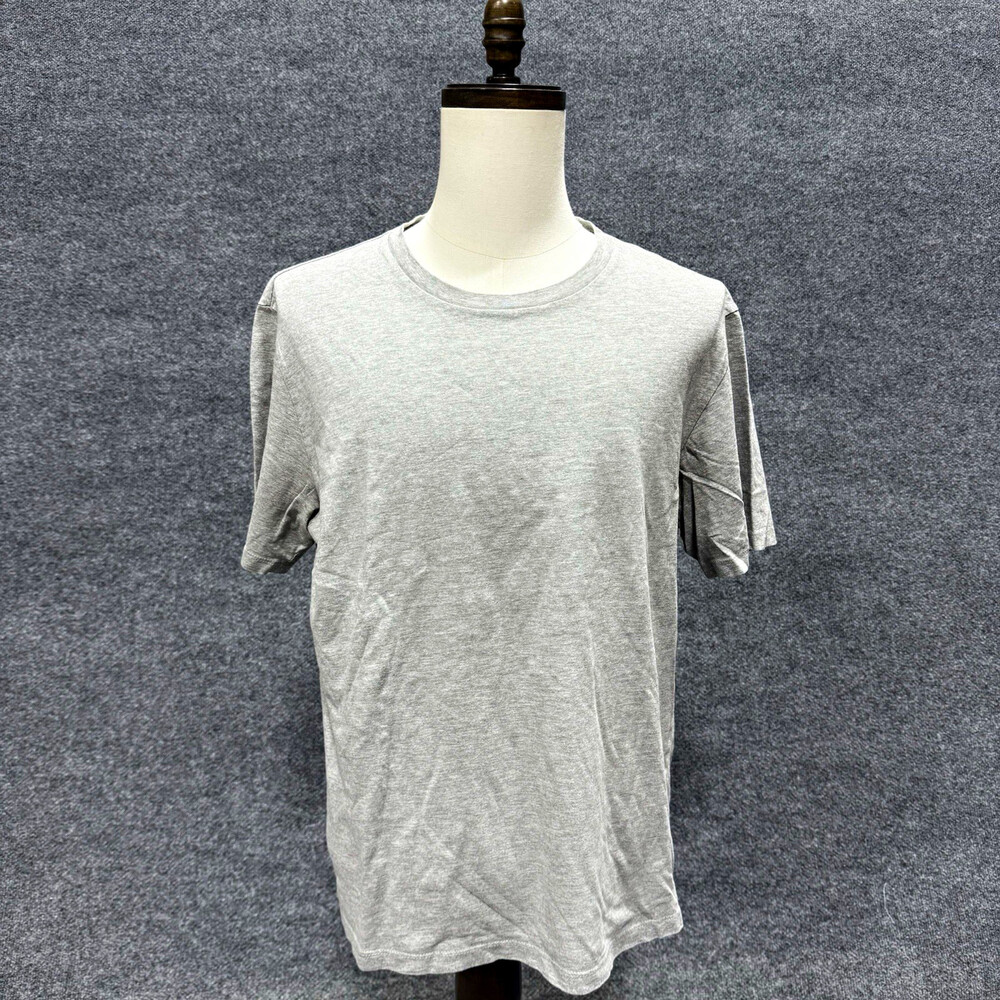 Zara Men’s XXL Gray T-Shirt Regular Fit Short Sleeve Crew Neck Basic Tee